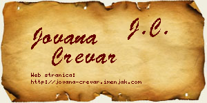 Jovana Crevar vizit kartica